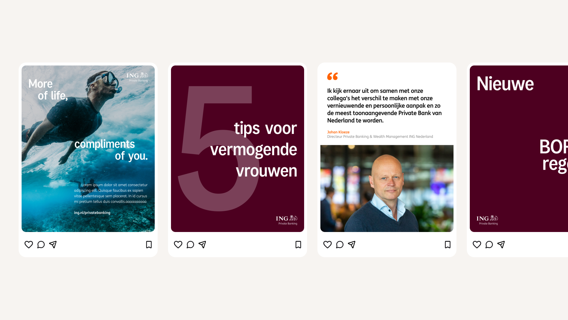 ING Private Banking — LinkedIn social templates