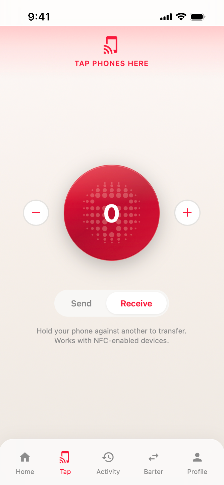 Buur Tap — NFC peer-to-peer transfer