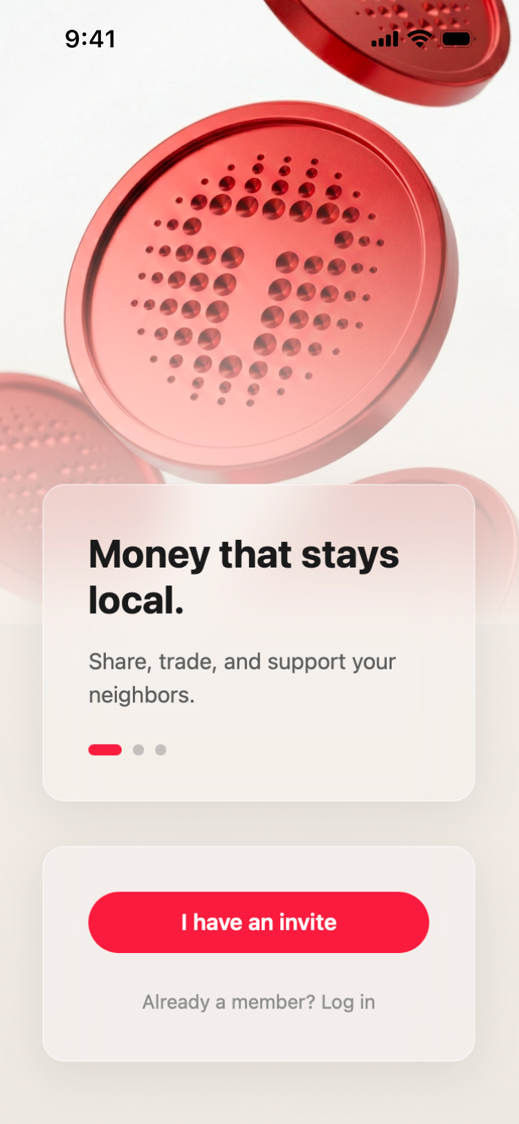 Buur onboarding — Money that stays local.