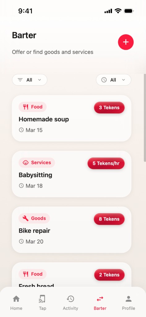 Buur Barter — offer or find goods and services